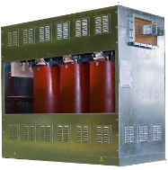 Трансформатор сухой с литой изоляцией в защитном кожухе мощностью 3150 кВА ЧЭТ ТЛСЗ-3150 Реле и контакторы