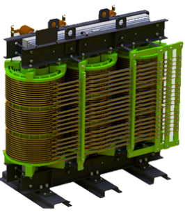 Трансформатор трехфазный сухой защищенный многобмоточный преобразовательный мощностью 700 кВА ЧЭТ ТСЗП 700 Реле и контакторы